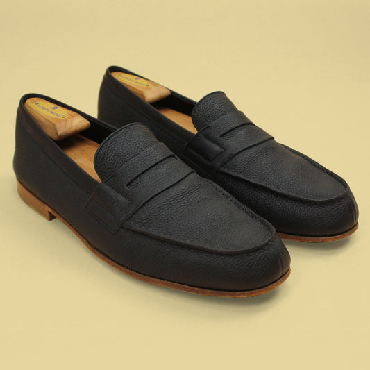 J.M. Weston Pebble Grain Leather Le Moc Loafers