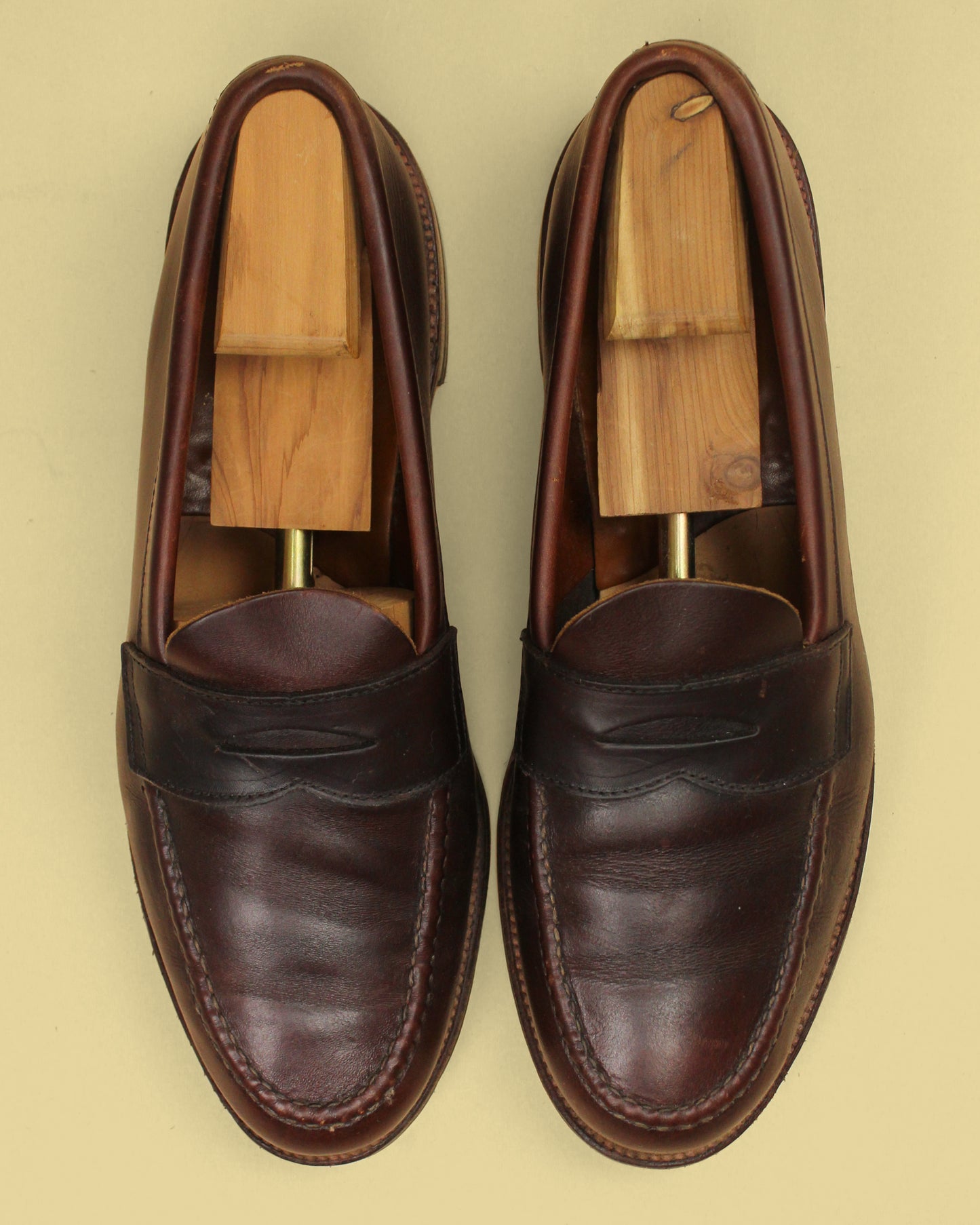 Alden Brown Chromexcel Leisure Handsewn Penny Loafers