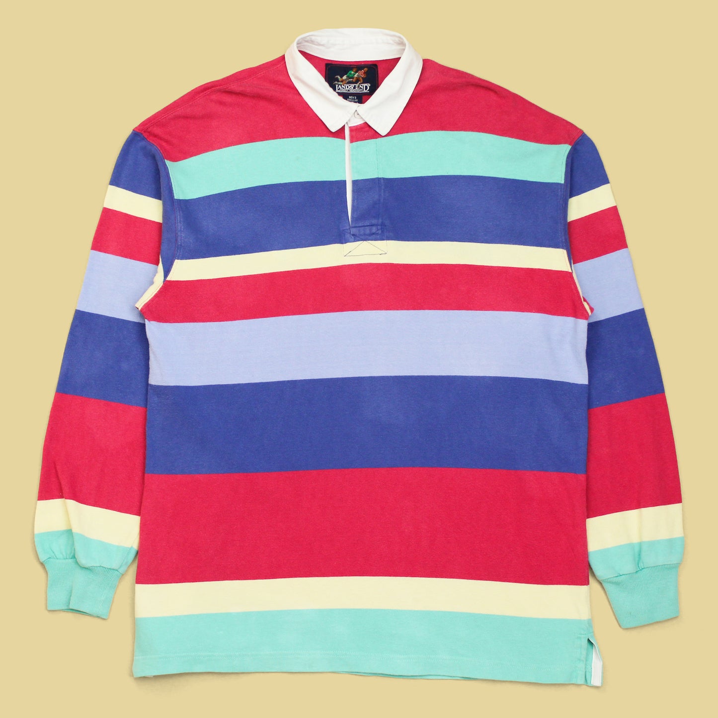 Vintage Lands' End Striped Rugby Shirt