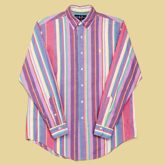 Vintage Polo Ralph Lauren Striped Madras Button Down Shirt