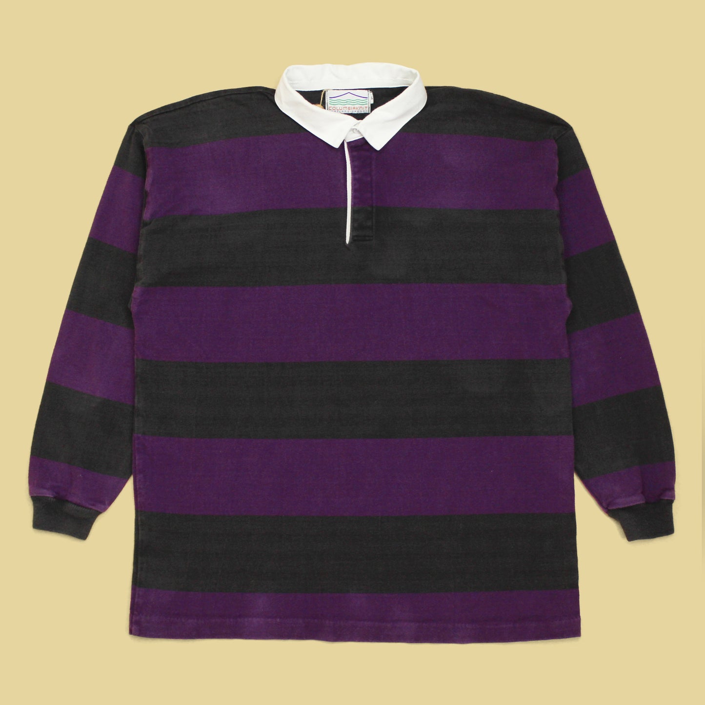 Vintage Columbiaknit Striped Rugby Shirt