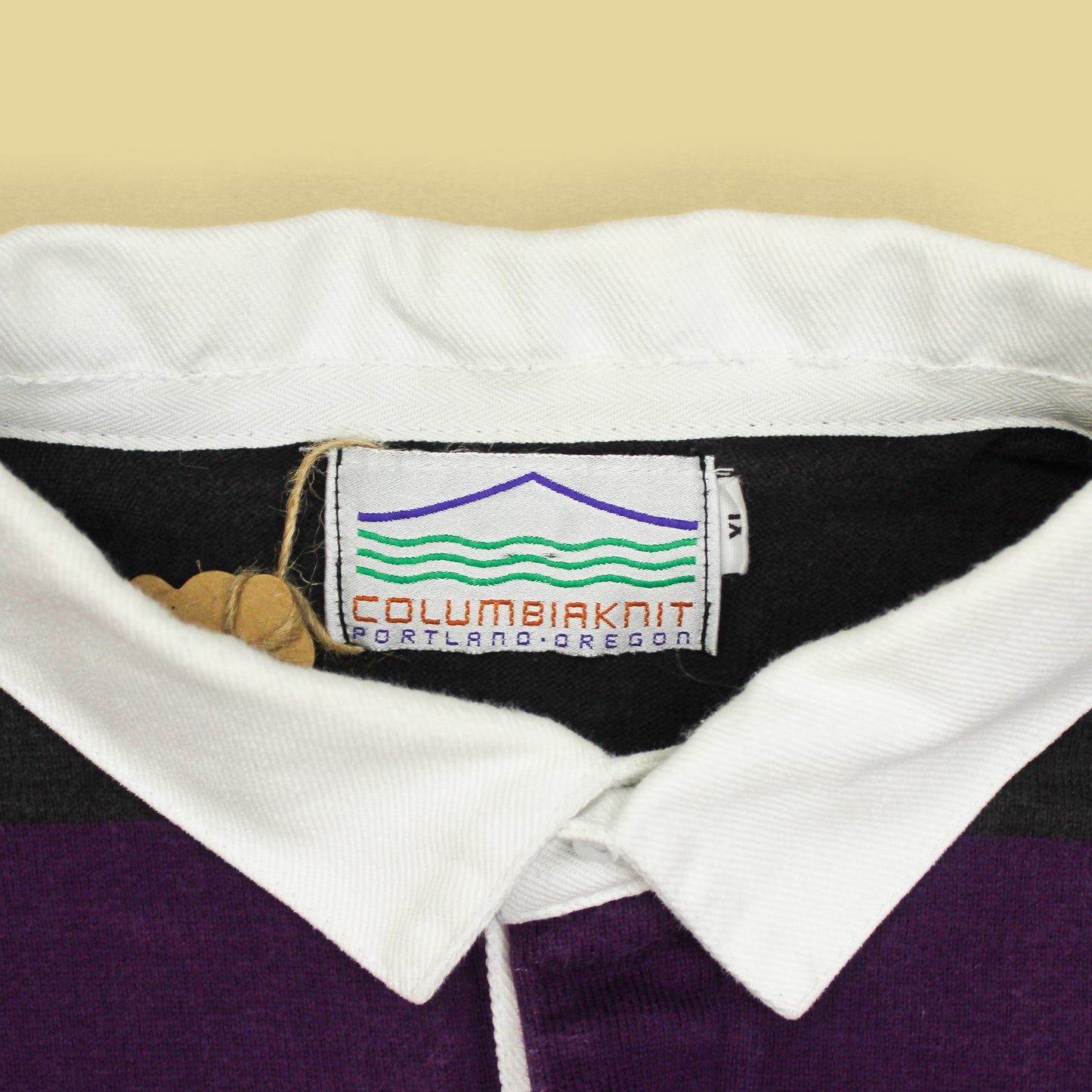 Vintage Columbiaknit Striped Rugby Shirt