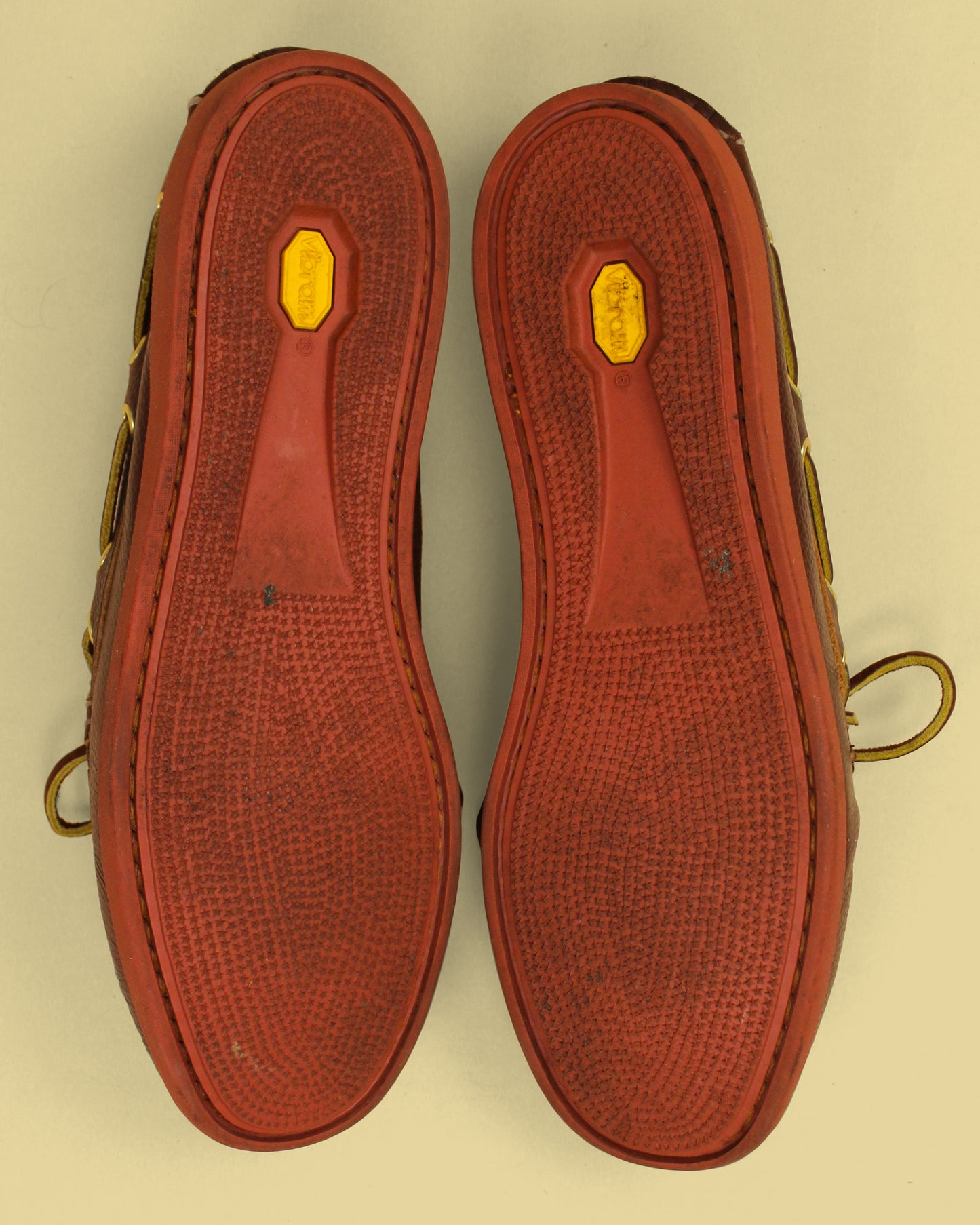 Quoddy Brown Chromexcel Brick Vibram Sole Classic Canoe Shoe Moccasins