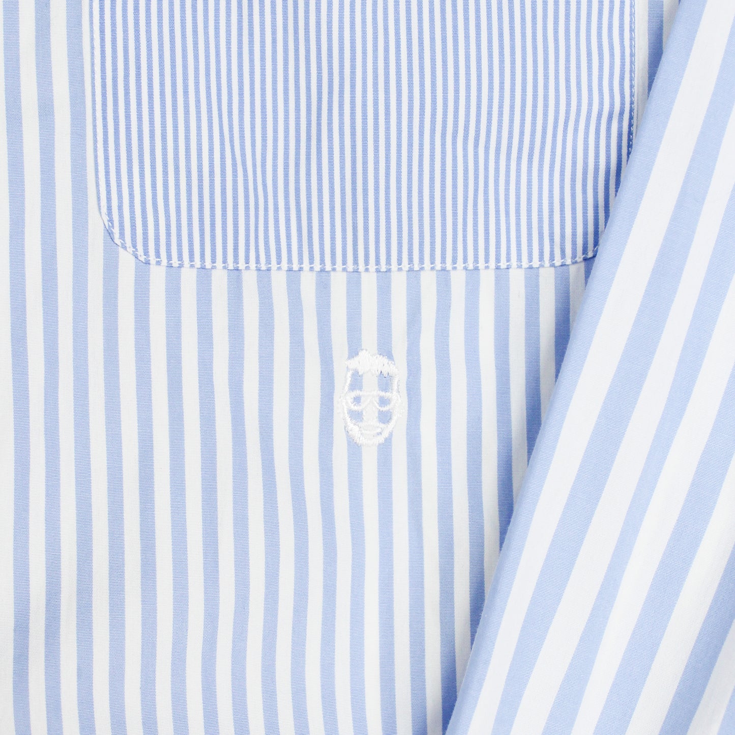 Wooster + Lardini Variegated Stripe Button Down Fun Shirt