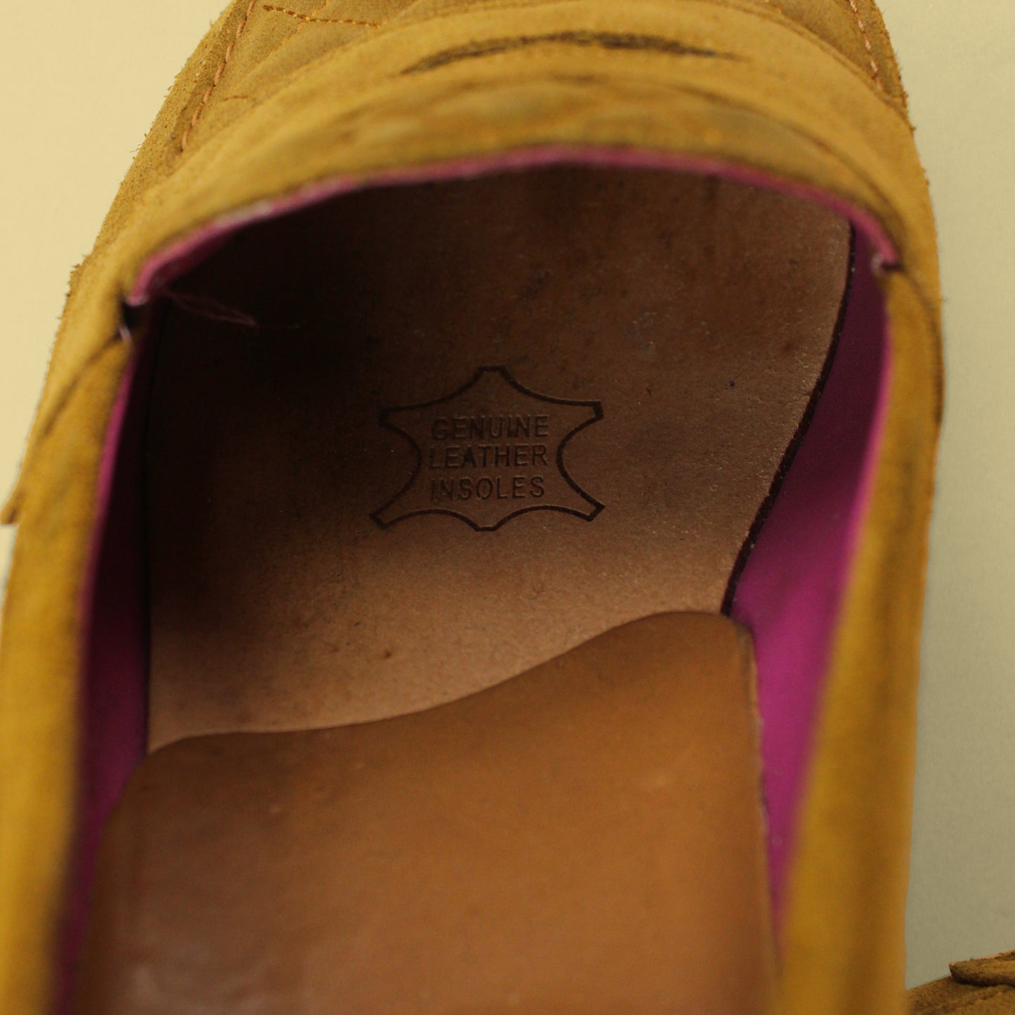 Blackstock & Weber Cinnamon Quilt Suede Ellis Penny Loafers