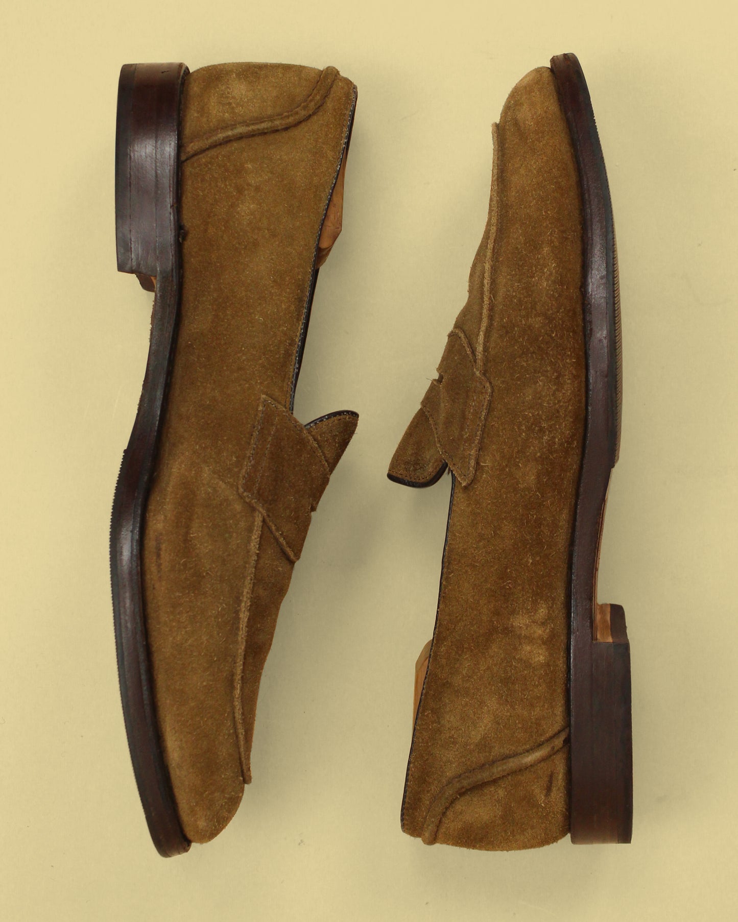 Ralph Lauren Purple Label Snuff Suede Penny Loafers