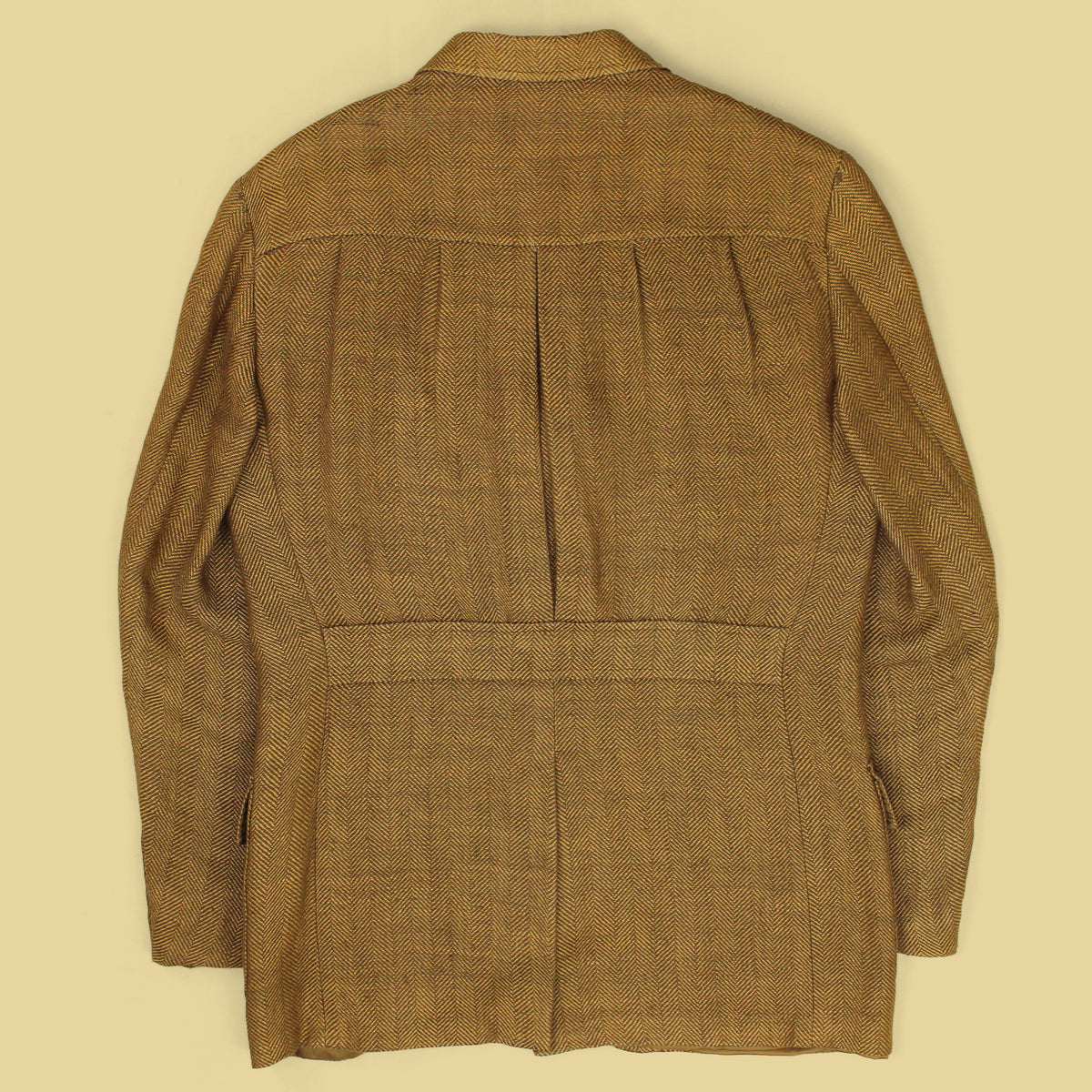 Polo Ralph Lauren Linen Silk Herringbone Tweed Half-Belt Sport Coat
