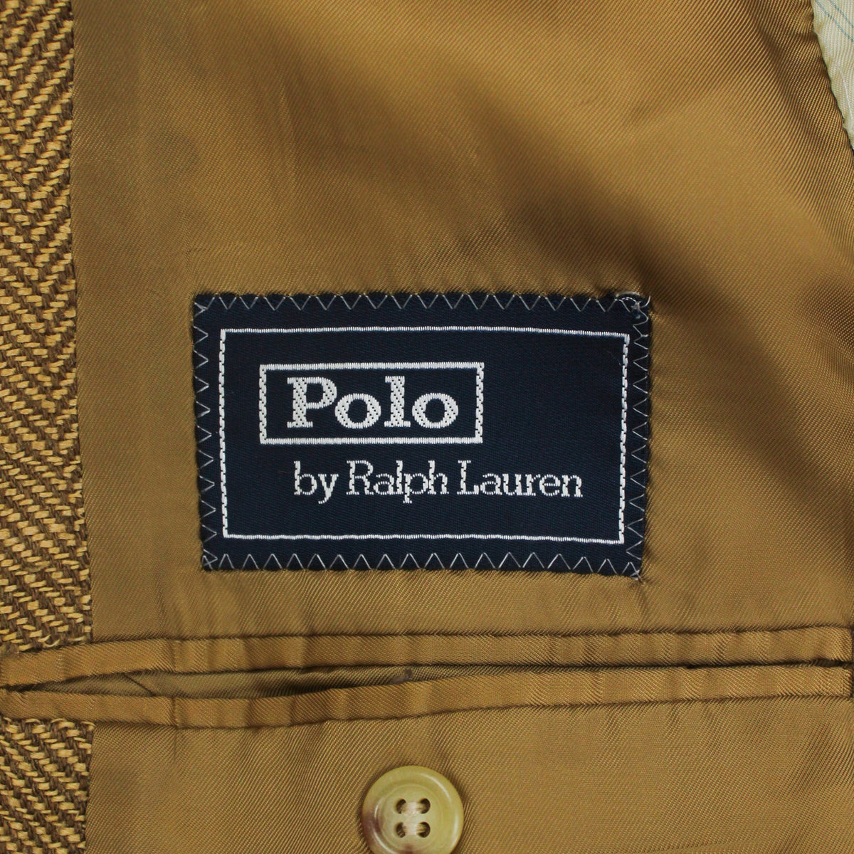 Polo Ralph Lauren Linen Silk Herringbone Tweed Half-Belt Sport Coat