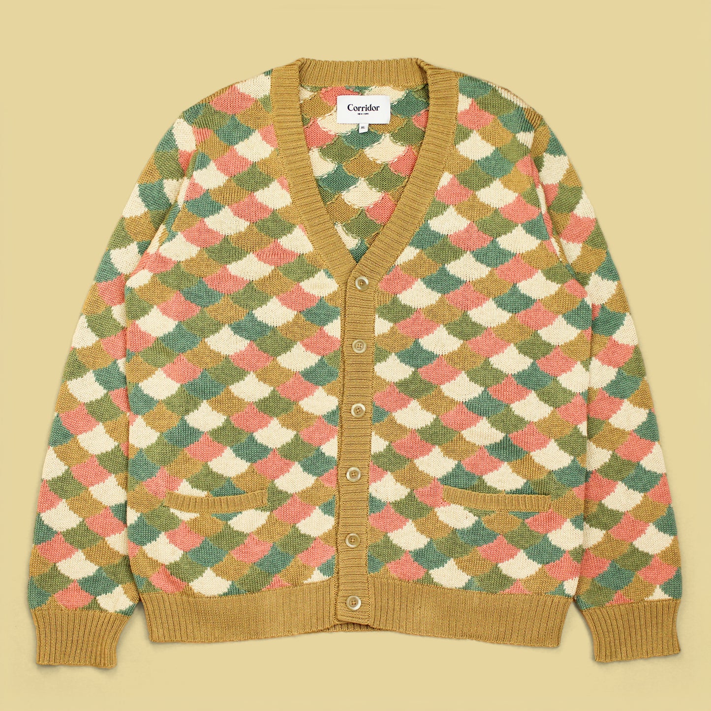 Corridor Cotton Handknit Scallop Cardigan