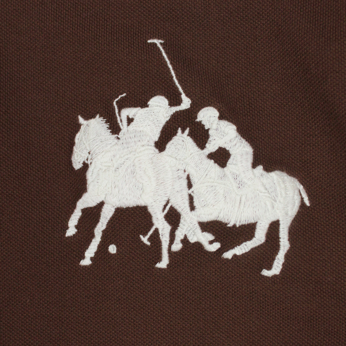 Polo Ralph Lauren Double Horseman Big Pony Embroidered Pique Knit Polo Shirt