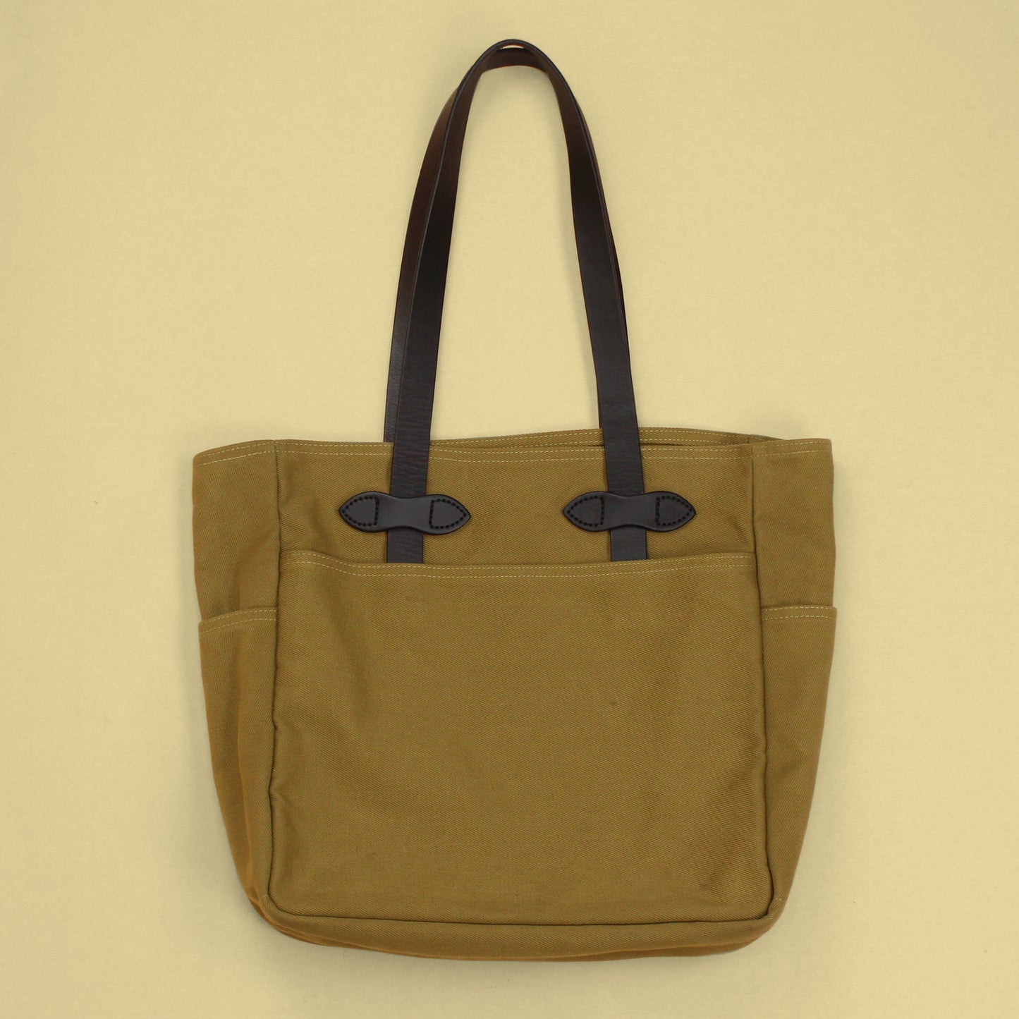Filson Rugged Twill Leather Strap Tote Bag