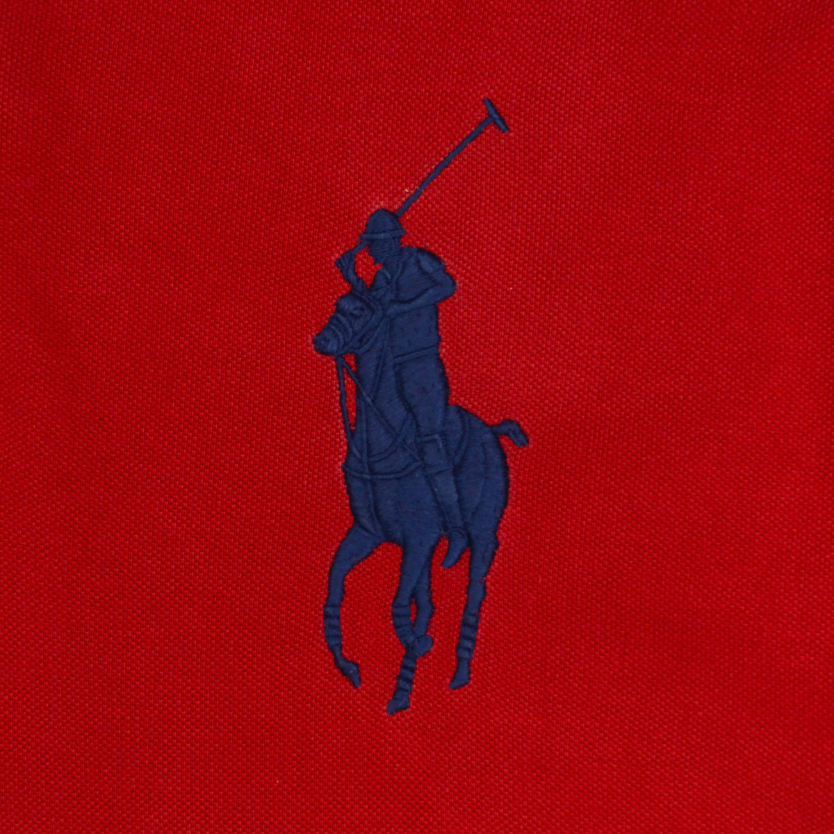 Polo Ralph Lauren USA Flag Patch Big Pony Embroidered Pique Knit Polo Shirt