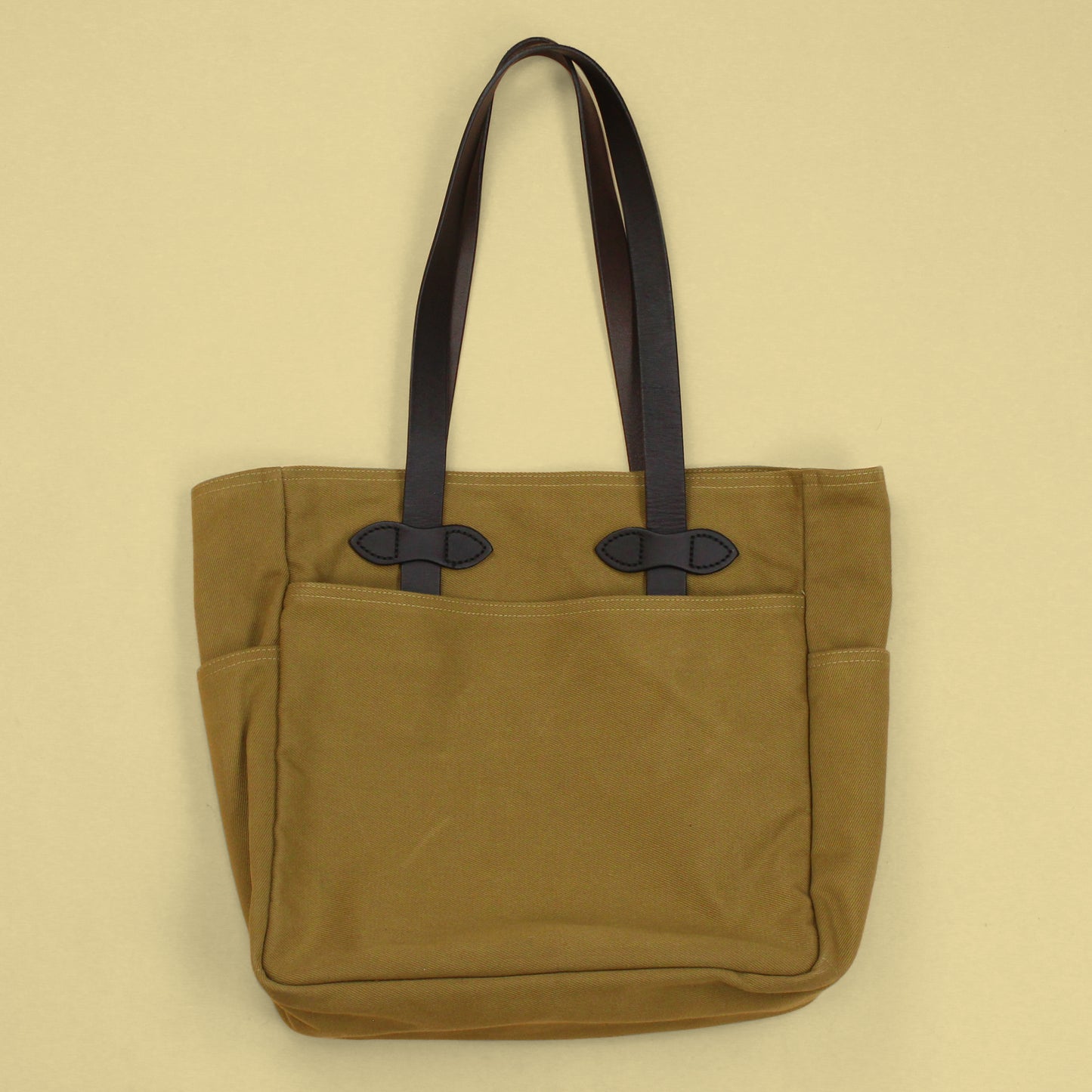 Filson Rugged Twill Leather Strap Tote Bag