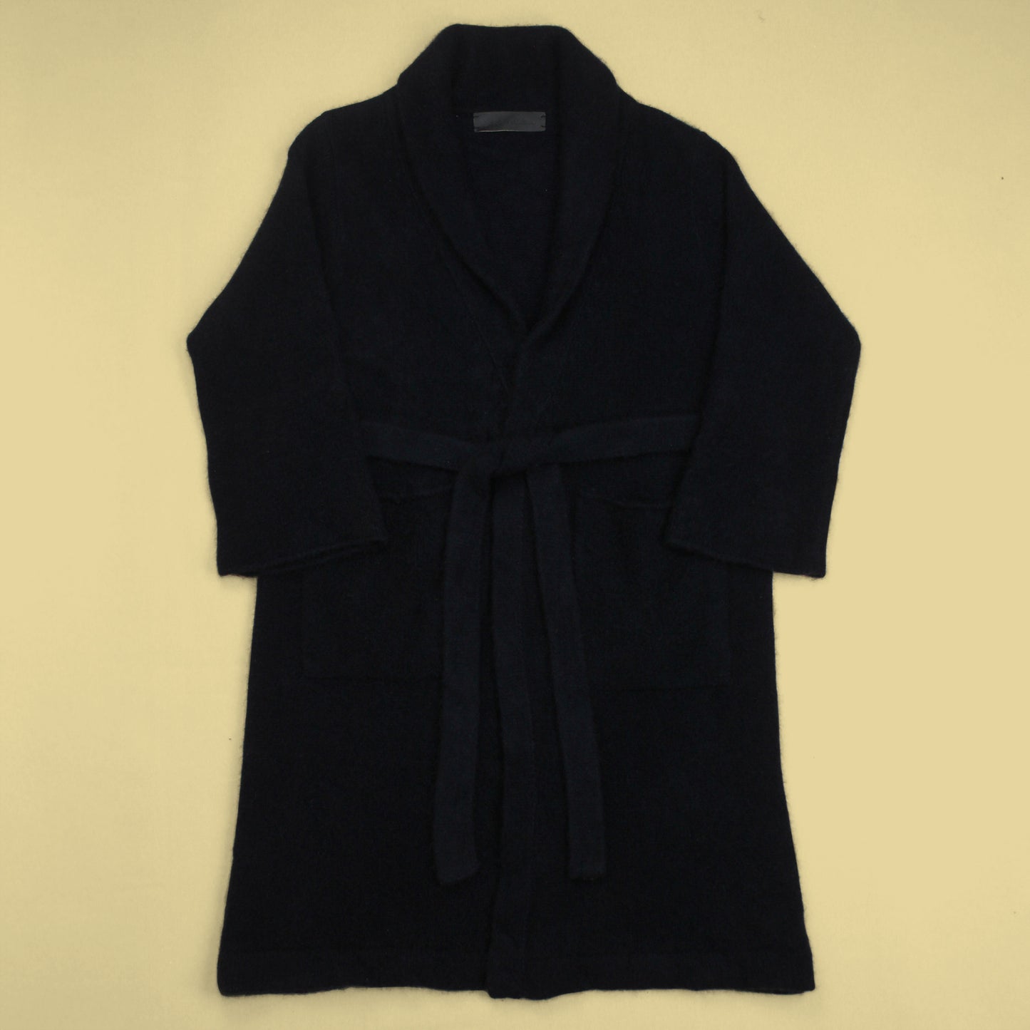 The Elder Statesmen Cashmere Knit Belted Robe