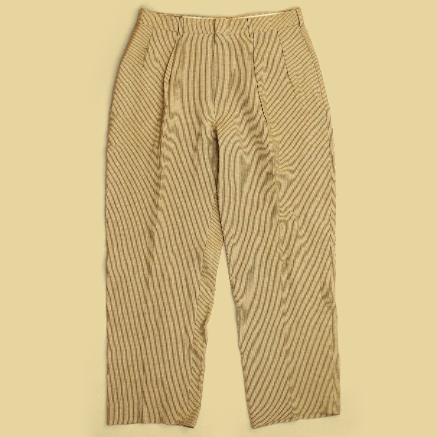 Vintage Polo Ralph Lauren Check Pleated Andrew Pants