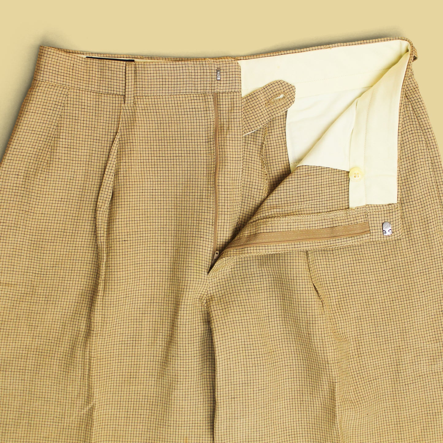 Vintage Polo Ralph Lauren Check Pleated Andrew Pants