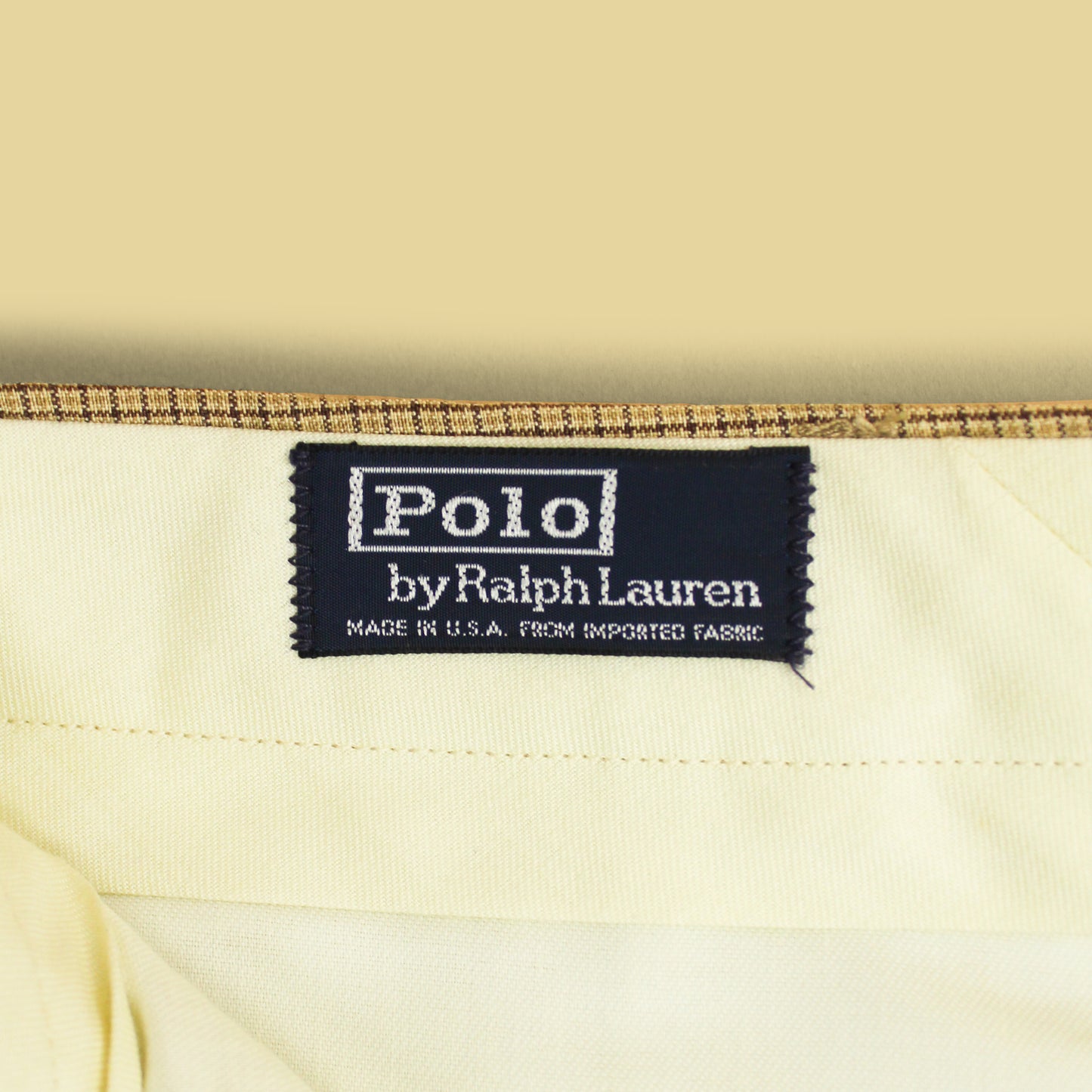 Vintage Polo Ralph Lauren Check Pleated Andrew Pants