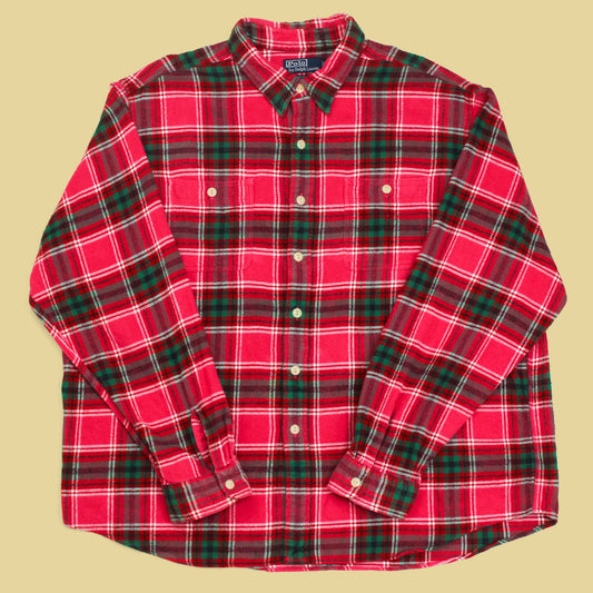 Vintage Polo Ralph Lauren Plaid Cotton Flannel Farrell Shirt