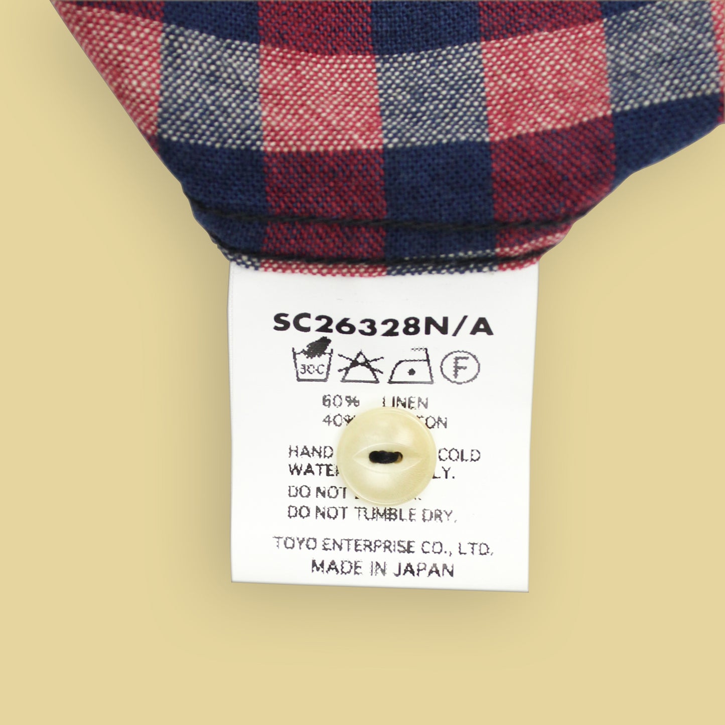 Mister Freedom Indigo Plaid Linen Blend Ranchero Shirt