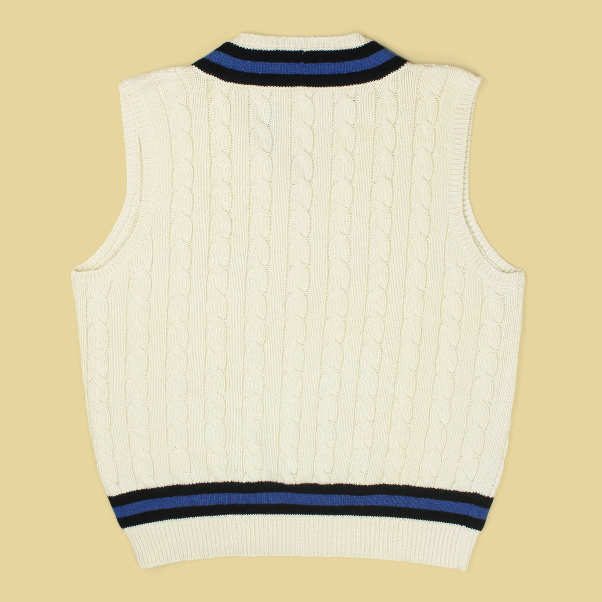 Polo Ralph Lauren Cotton Cashmere Cable Knit Tennis Sweater Vest