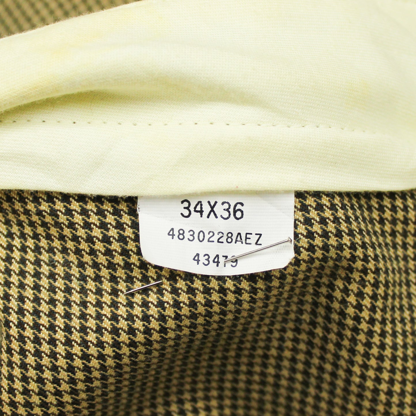 Vintage Polo Ralph Lauren Cotton Houndstooth Pleated Trousers