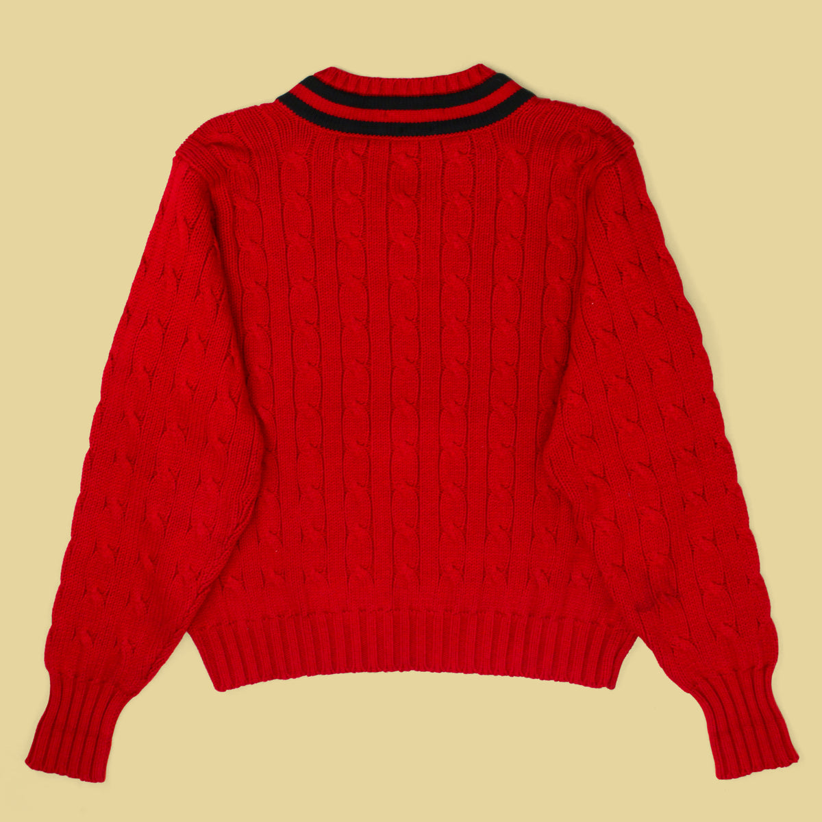 Vintage Polo Ralph Lauren Cotton Cable Knit Tennis Sweater