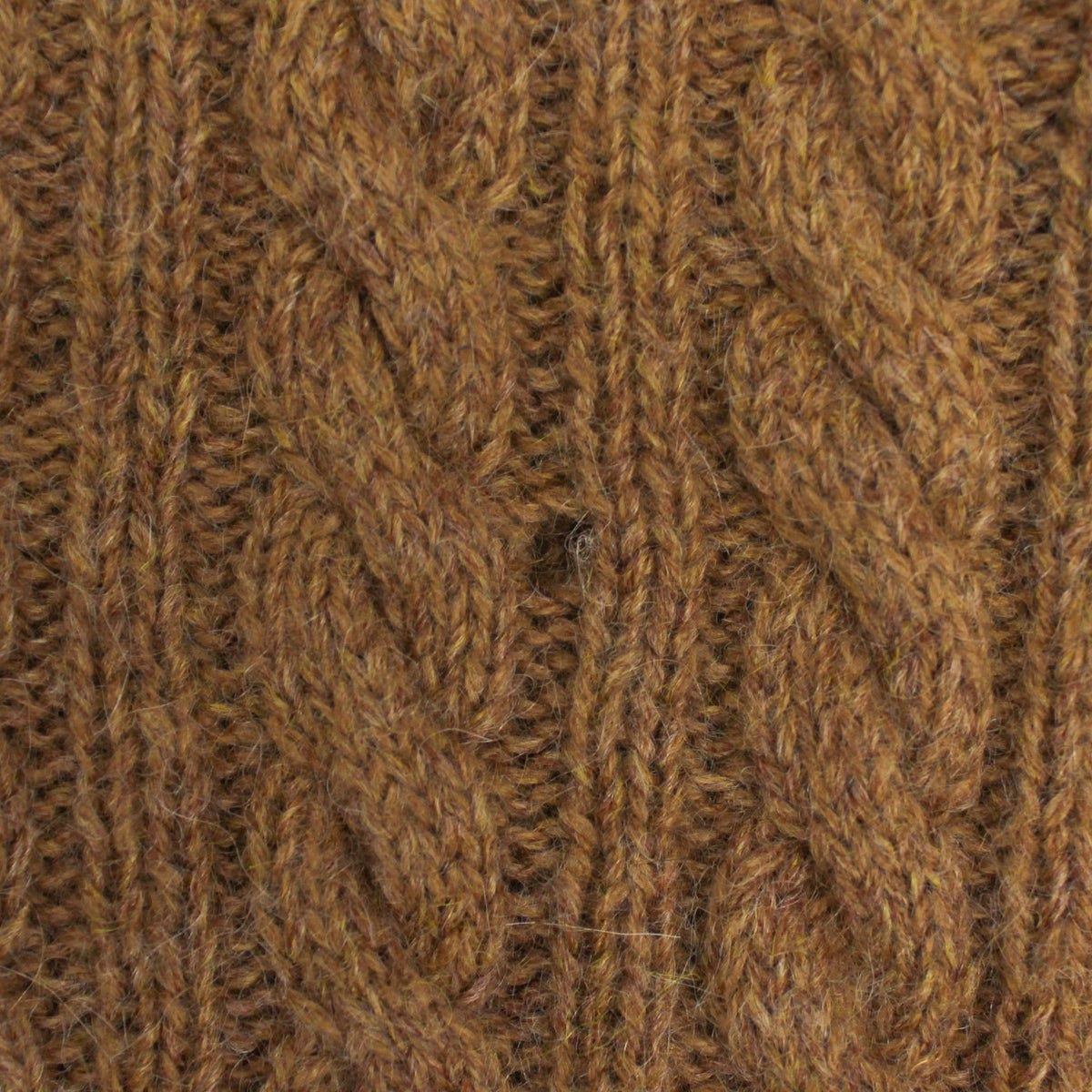 Polo Ralph Lauren Fair Isle Cable Knit Angora Blend V-Neck Sweater