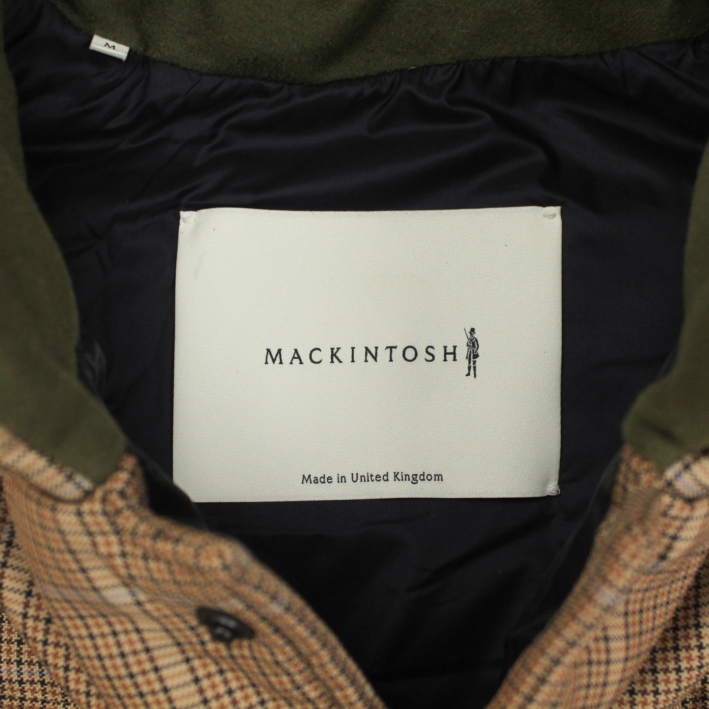 Mackintosh Glen Plaid Check Down Fill Puffer Vest
