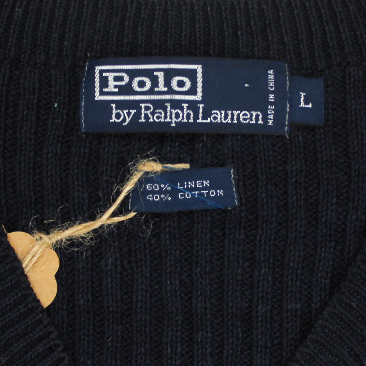 Vintage Polo Ralph Lauren Plaid Knit Linen Cotton V-Neck Sweater Vest