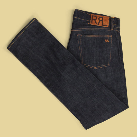 RRL Raw Selvedge Denim Straight Leg Jeans