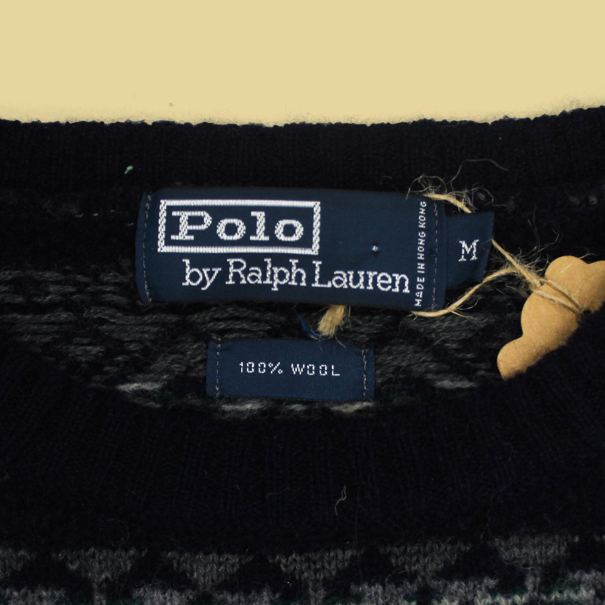 Vintage Polo Ralph Lauren Fair Isle Knit Wool Crewneck Sweater