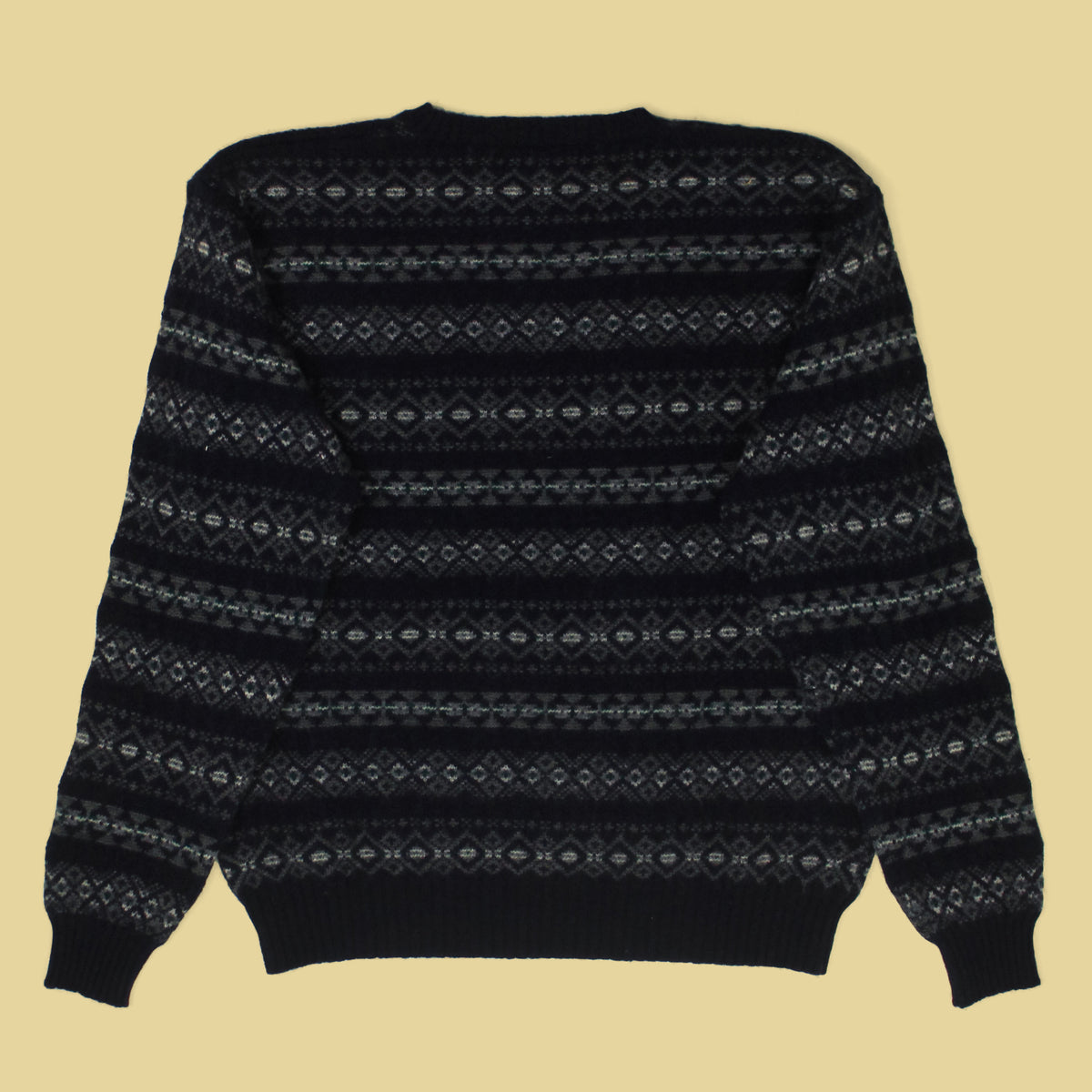Vintage Polo Ralph Lauren Fair Isle Knit Wool Crewneck Sweater