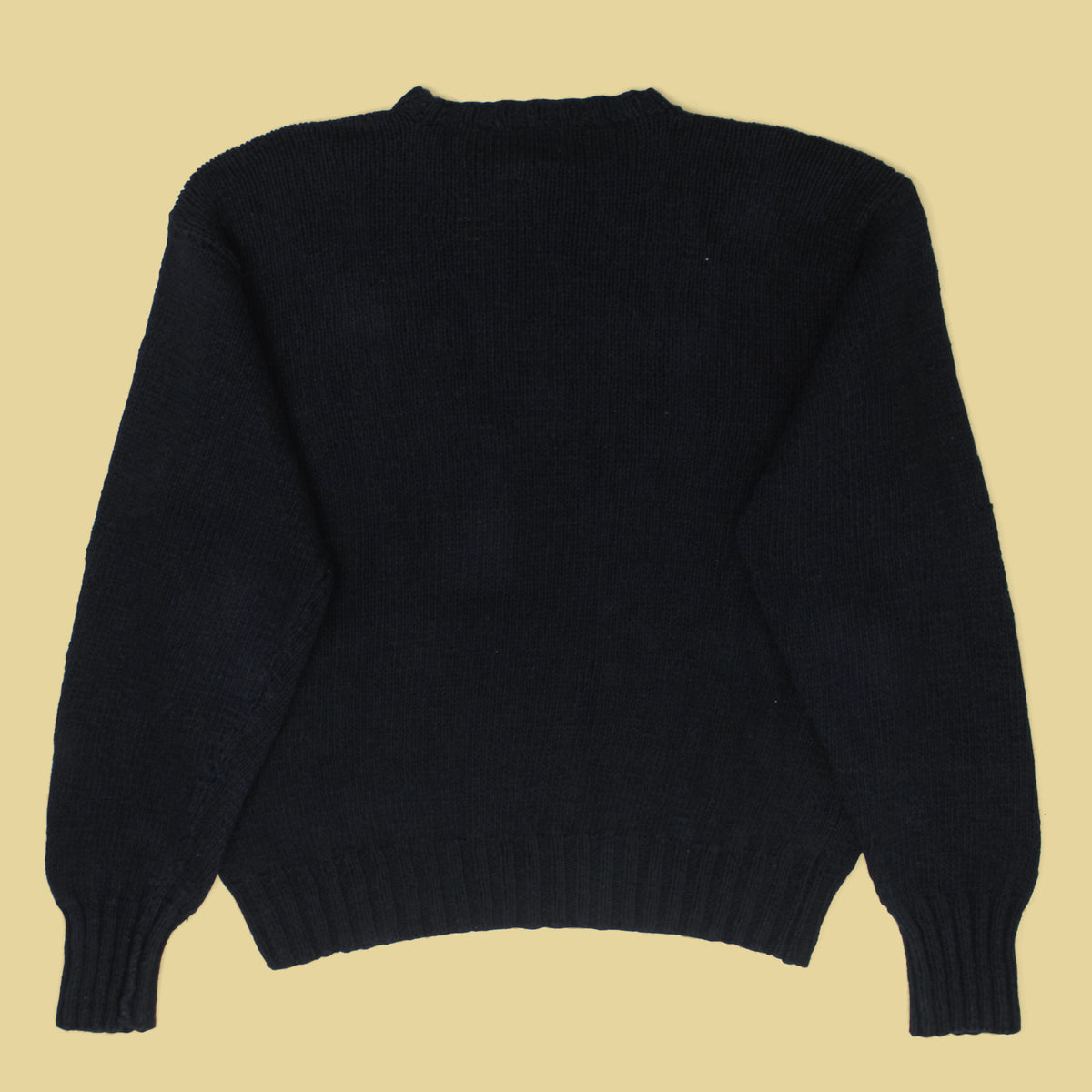 Vintage Polo Ralph Lauren Preppy Bear Intarsia Knit Linen Cotton Crewneck Sweater