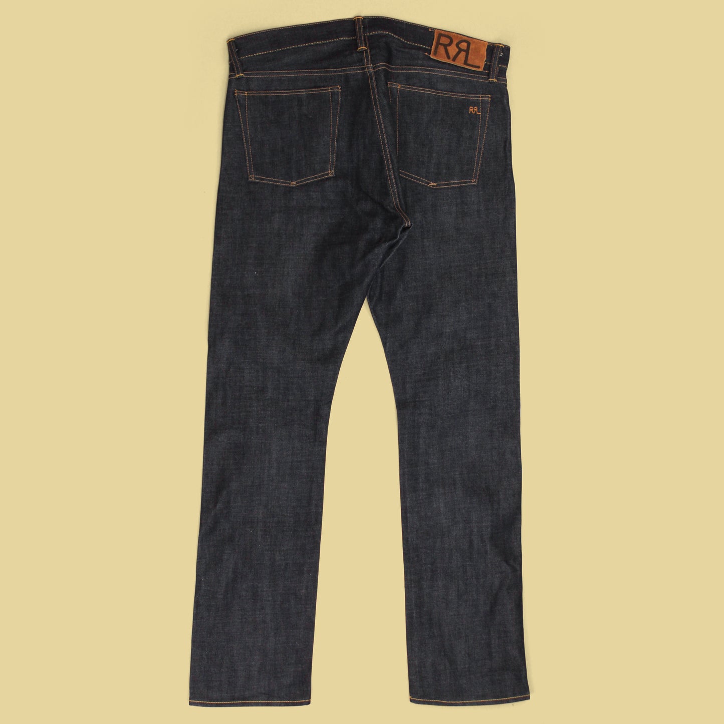 RRL Raw Selvedge Denim Straight Leg Jeans