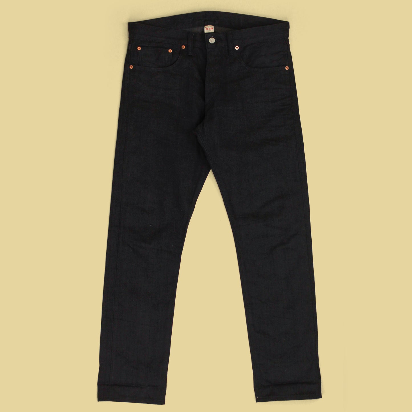 RRL Black Selvedge Denim Slim Fit Jeans