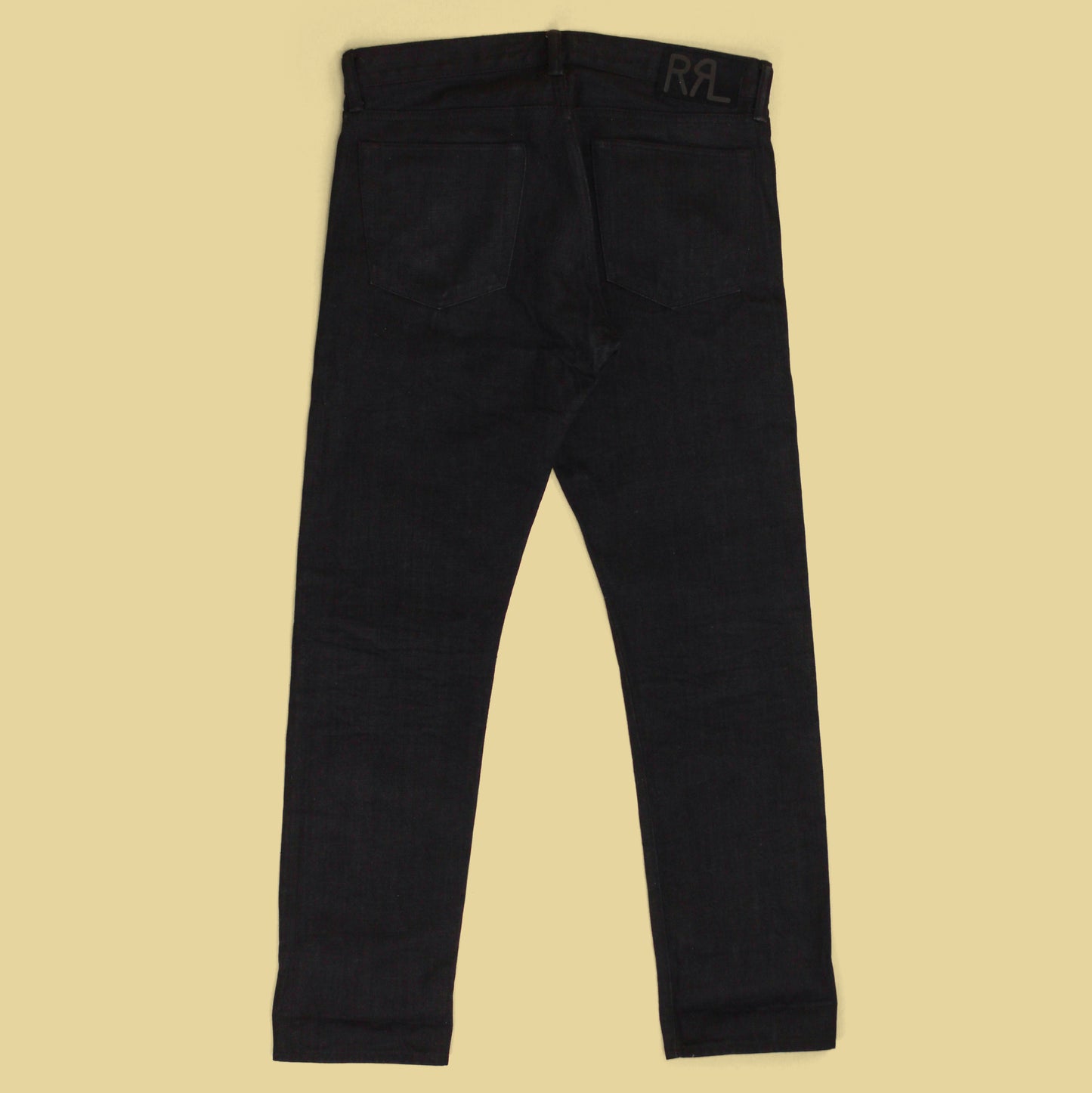 RRL Black Selvedge Denim Slim Fit Jeans
