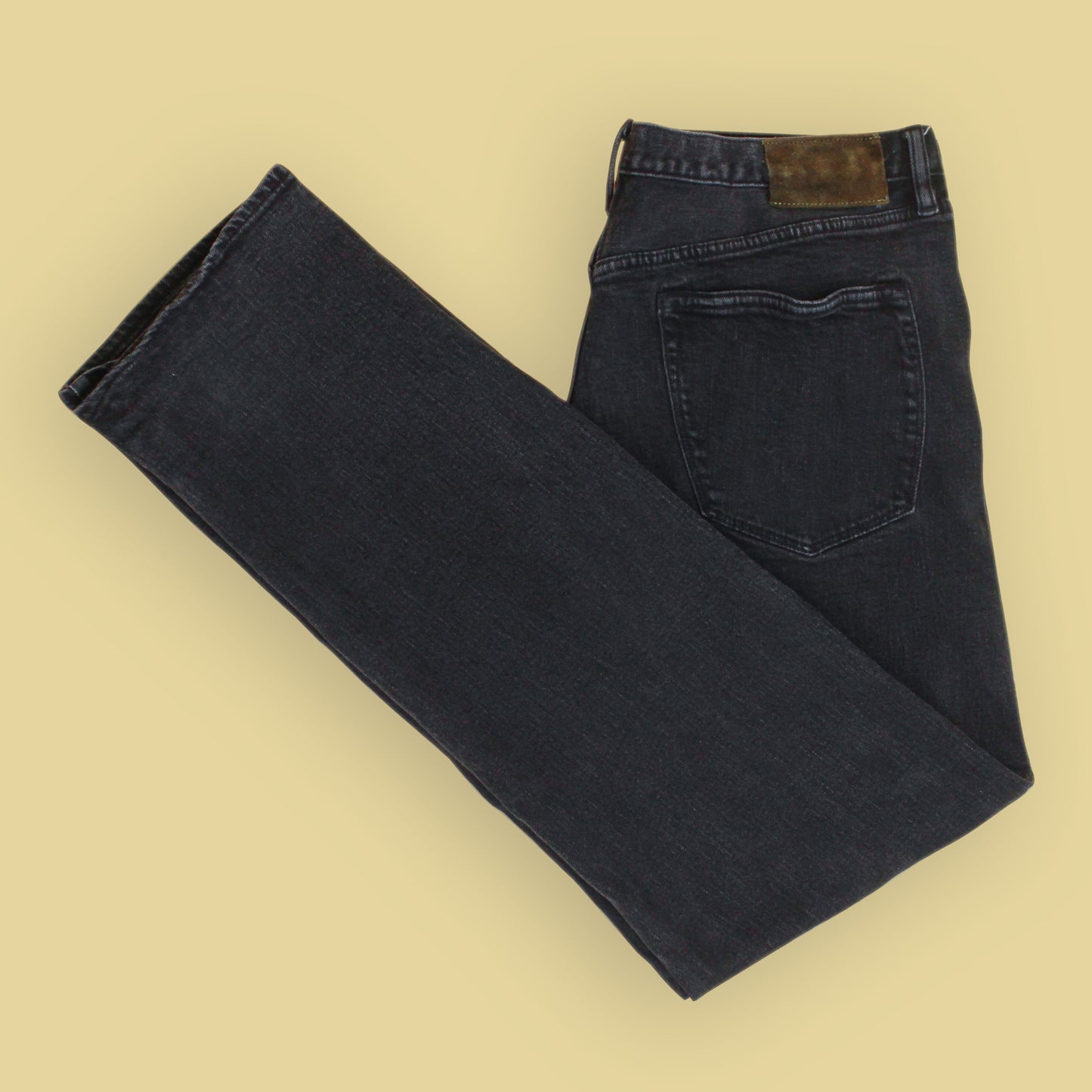 Todd Snyder Washed Black Selvedge Stretch Denim Jeans