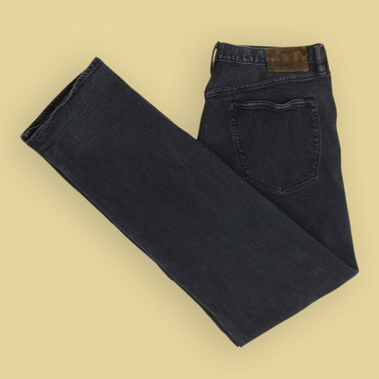 Todd Snyder Washed Black Selvedge Stretch Denim Jeans