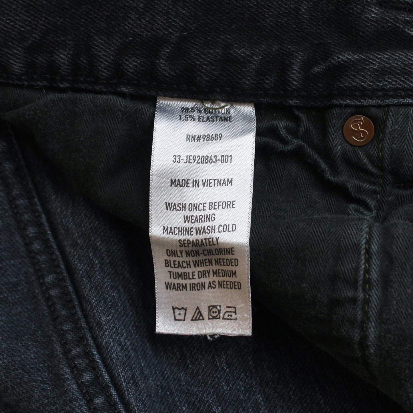 Todd Snyder Washed Black Selvedge Stretch Denim Jeans