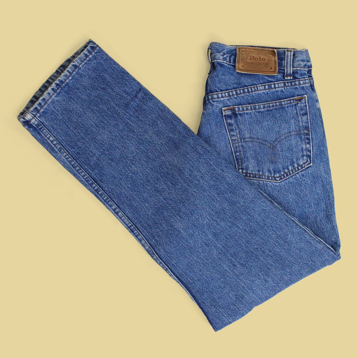 Vintage Polo Ralph Lauren Stonewash Denim Tapered Leg Jeans
