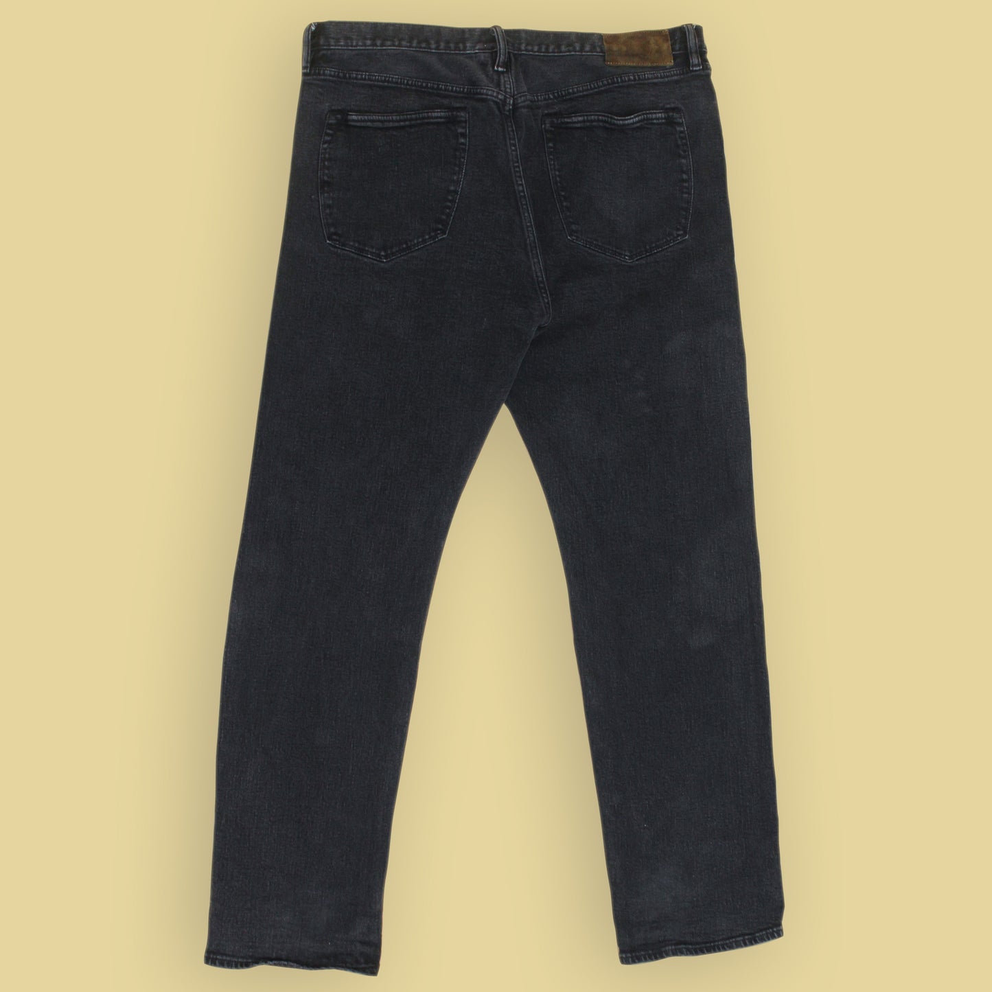Todd Snyder Washed Black Selvedge Stretch Denim Jeans