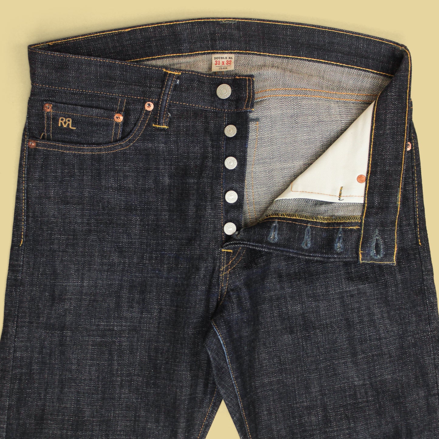 RRL Raw Selvedge Denim Slim Narrow Jeans