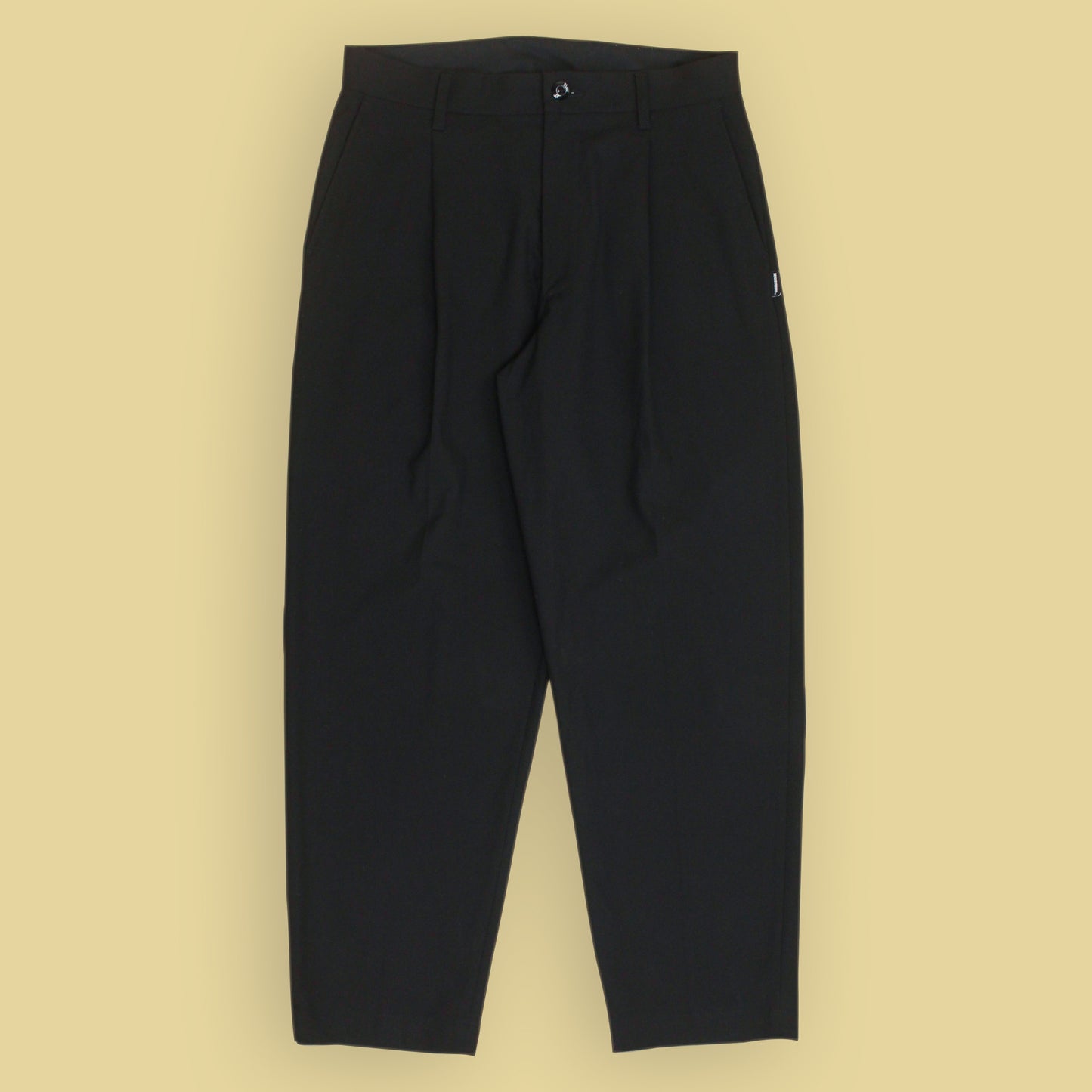 Neighborhood Rayon Blend One Tuck Pleated Trousers
