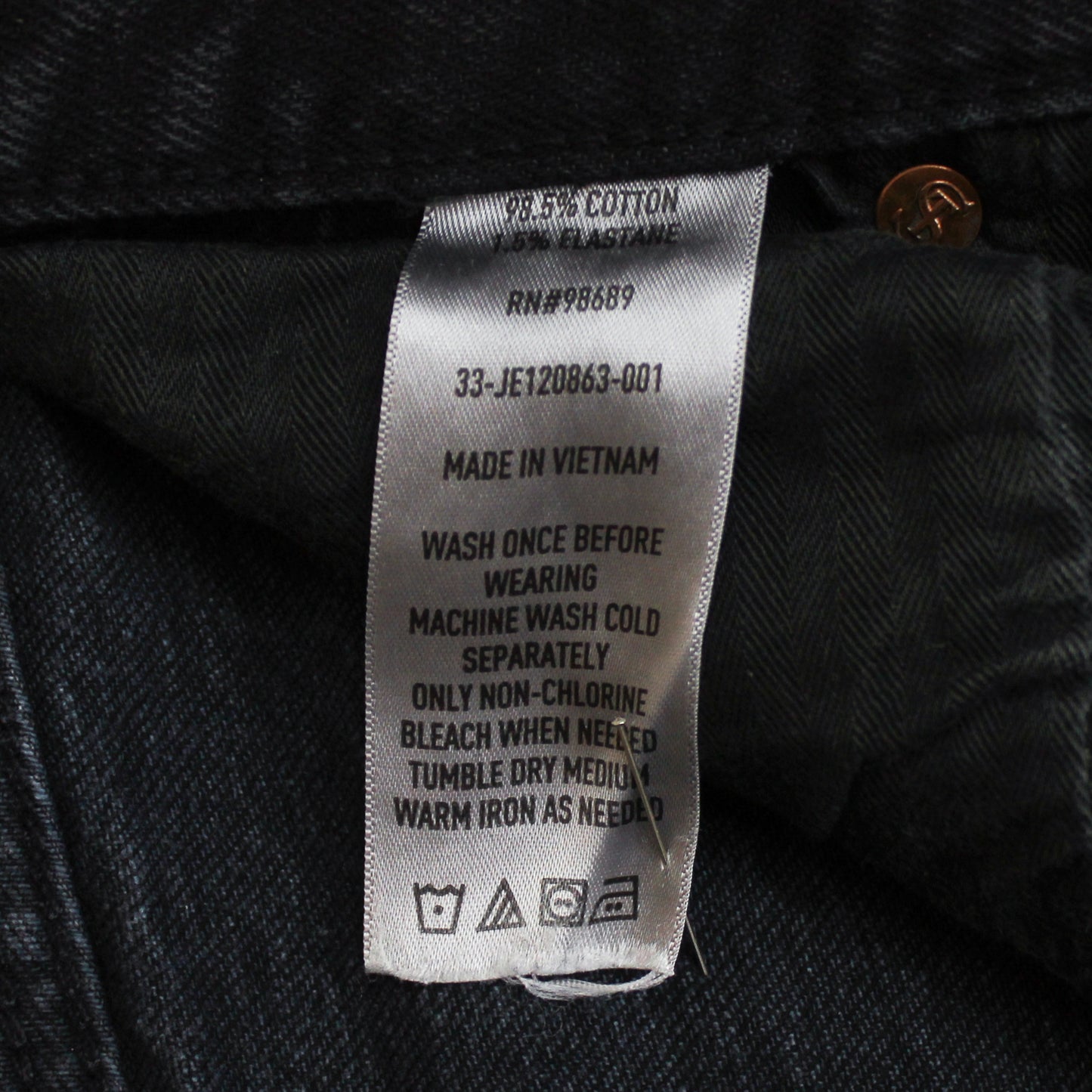 Todd Snyder Black Stretch Selvedge Denim Relaxed Fit Jeans