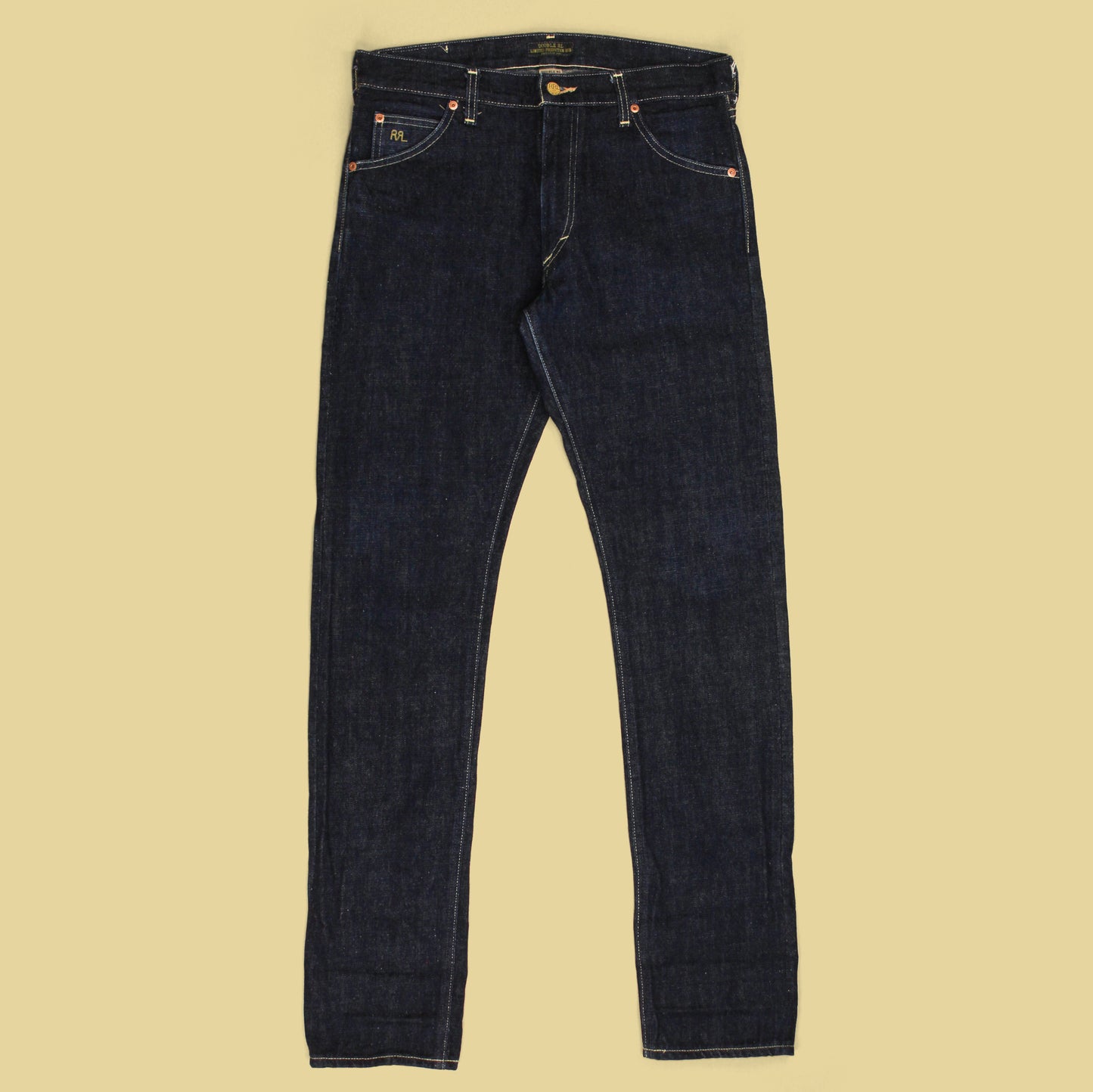RRL Limited Edition Raw Selvedge Denim High Slim Jeans