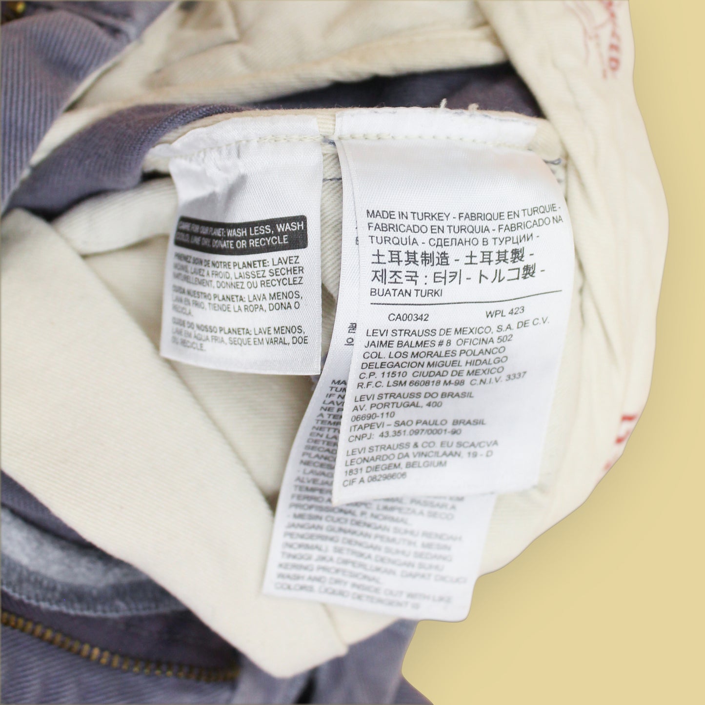 Levi's Vintage Clothing Cotton Tab Twills Flat Front Chino