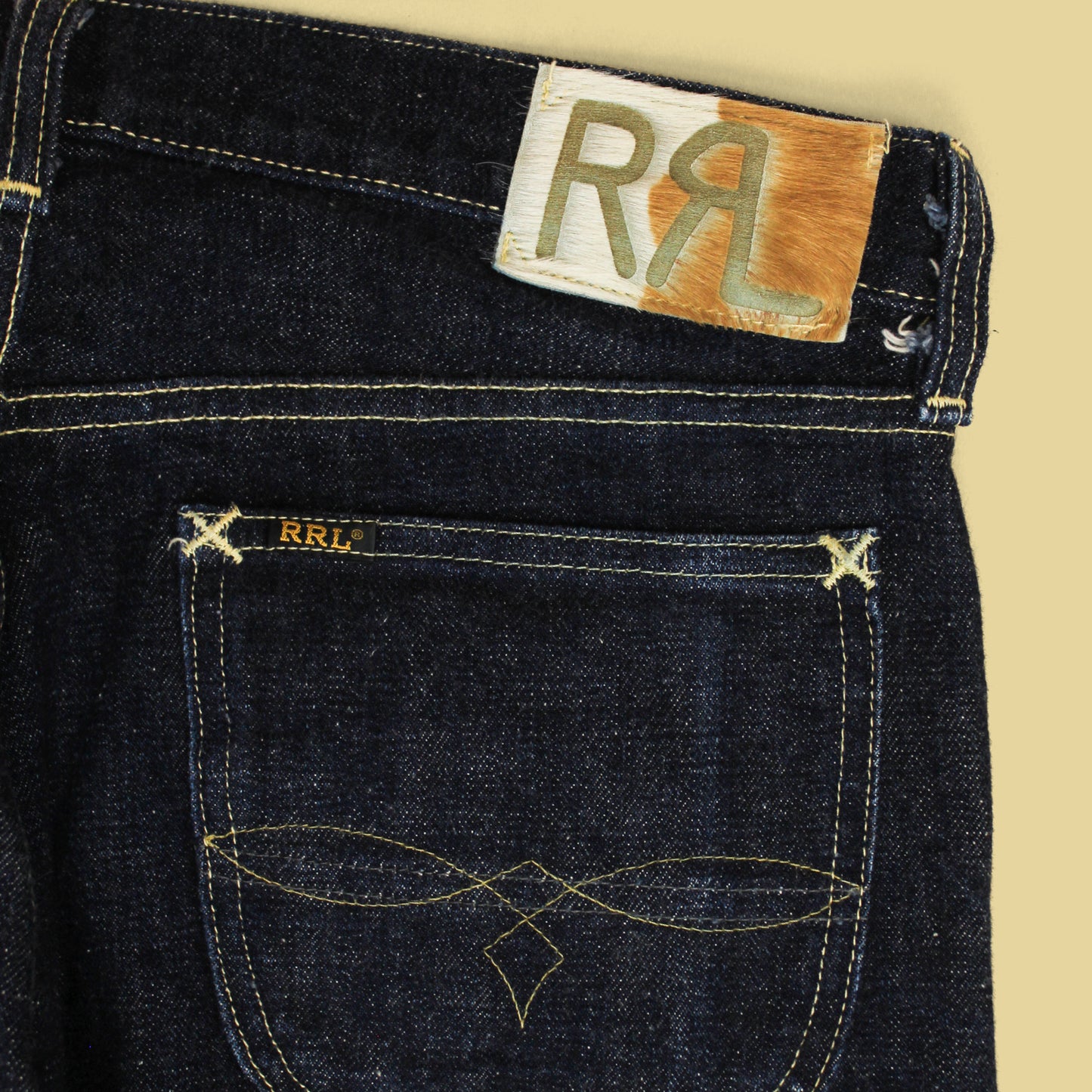 RRL Limited Edition Raw Selvedge Denim High Slim Jeans
