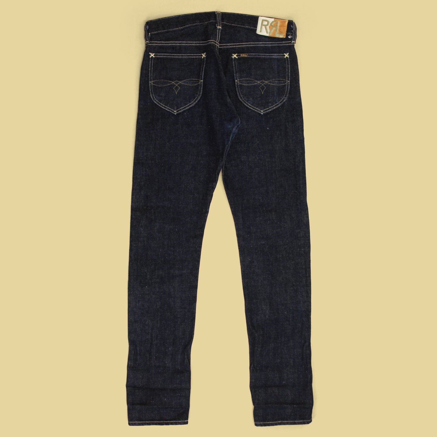 RRL Limited Edition Raw Selvedge Denim High Slim Jeans