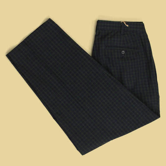 Vintage Tommy Hilfiger Black Watch Cotton Pleated Trousers