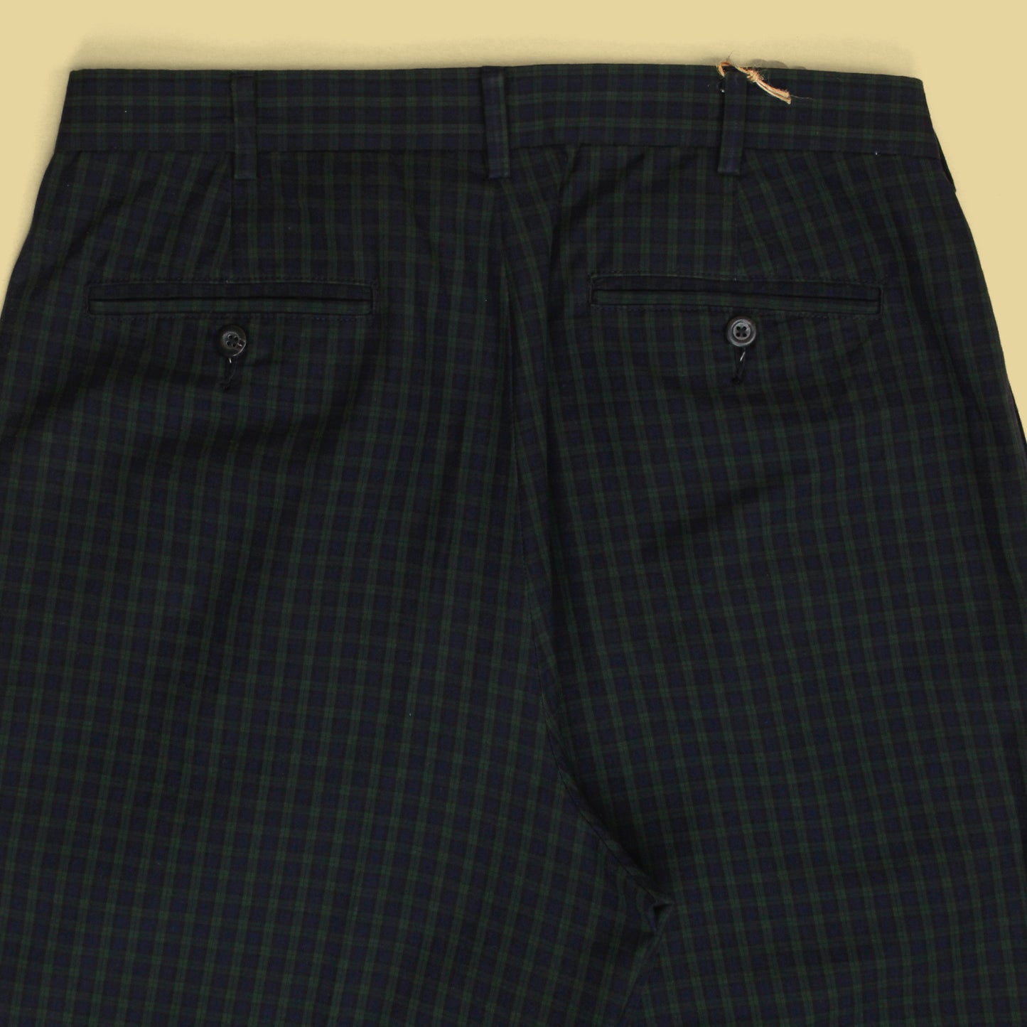 Vintage Tommy Hilfiger Black Watch Cotton Pleated Trousers